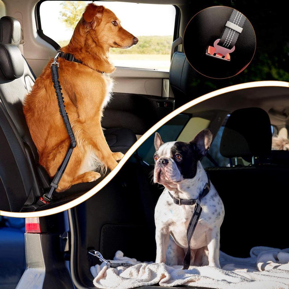 Adjustable Pet Seat Belt for Vehicle Nylon Pet Safety Seat Belts Heavy